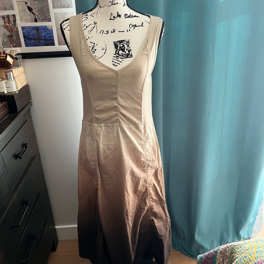 XCVI summer dress ombre brown m EUC